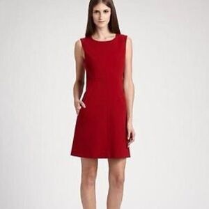DVF DIANE VON FURSTENBERG, Sleeveless Red Dress